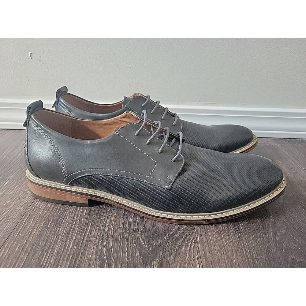 Steve Madden Size 11.5 M Nytro Dress Derby Oxford Gray Lace Up Shoes Men's
